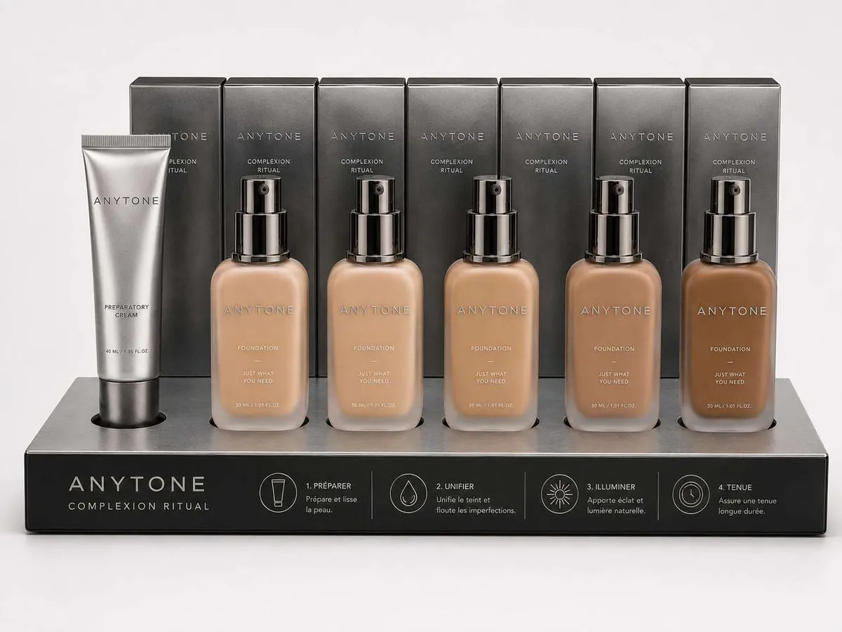 ANYTONE Complexion Ritual counter display