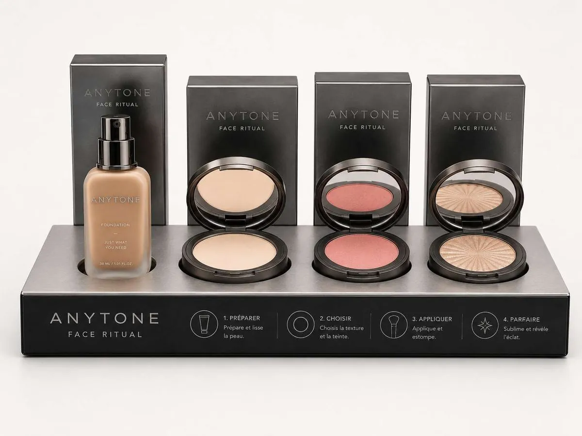 ANYTONE Face Ritual counter display