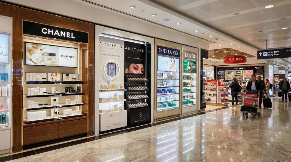 Travel retail merchandising render
